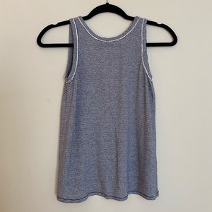 Rag & Bone Black and White Striped low-back tank